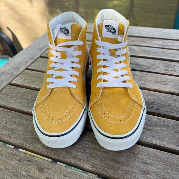 Vans sk8-Hi old skool color theory golden glow yellow gold suede hi top rare 1st - Picture 3 of 13